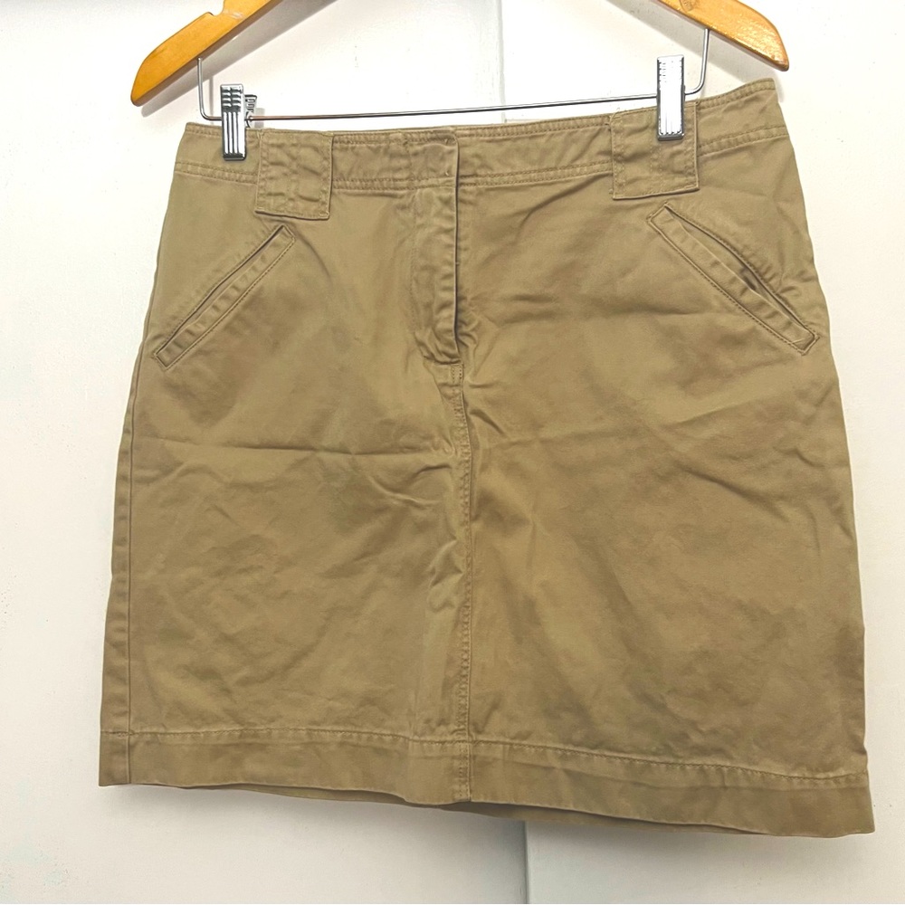 J. Crew Casual, khaki skirt, size 8